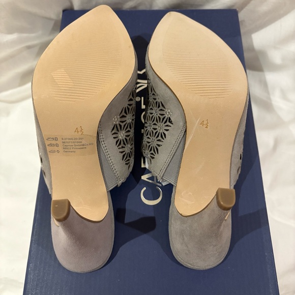 Caprice Grey Suede Heels 37.5 - Picture 5 of 5